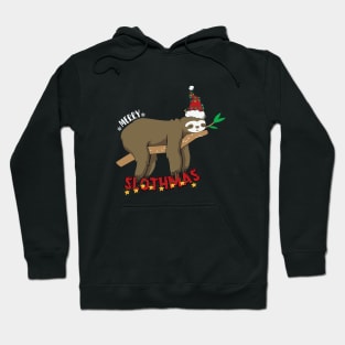 Merry Slothmas Christmas Pajama for Sloth Lovers Hoodie